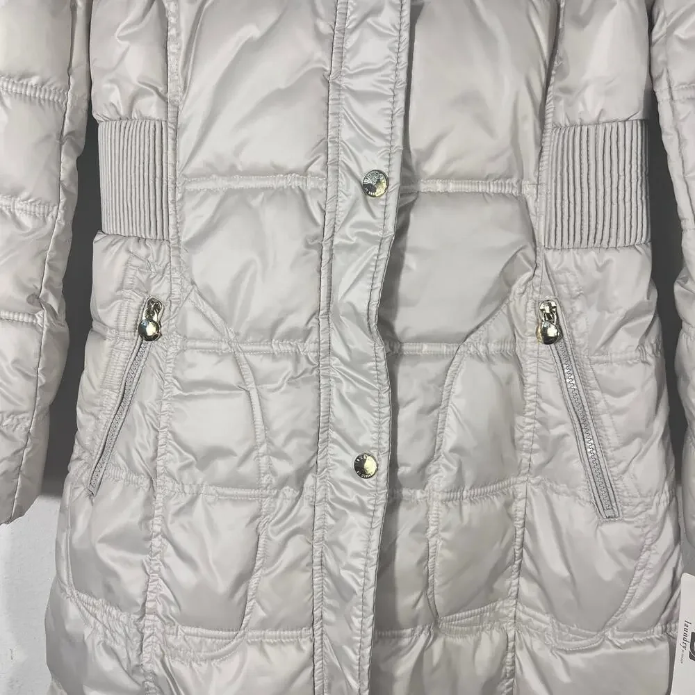 Laundry By Design Faux Fur Hooded Puffer Parka Jacket Size S - Picture 5 of 14